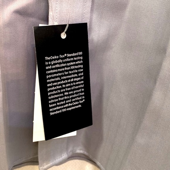 NWT Michael Michael Kors Steel Gray Slim Fit Non Iron Long Sleeve Button Down - Picture 10 of 12